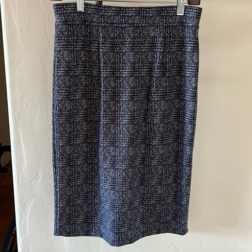 Navy and white skirt